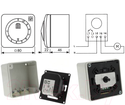 Регулятор скорости Soler&Palau Reb-1 N / 5401270300