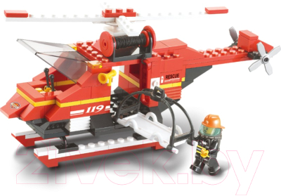 Конструктор Sluban Спасательный пожарный вертолет / M38-B0218