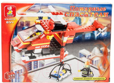 Конструктор Sluban Спасательный пожарный вертолет / M38-B0218