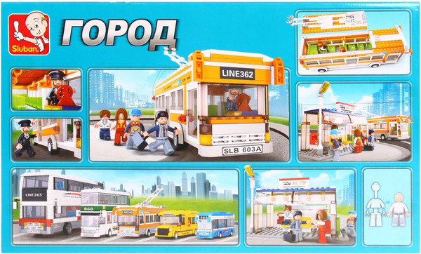 Конструктор Sluban Троллейбус M38-B0332