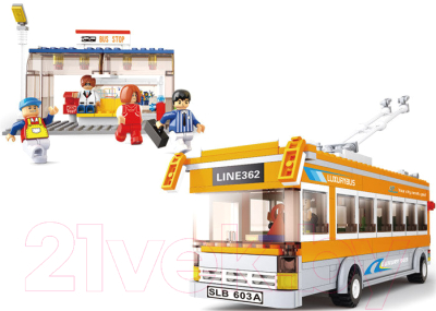 Конструктор Sluban Троллейбус M38-B0332