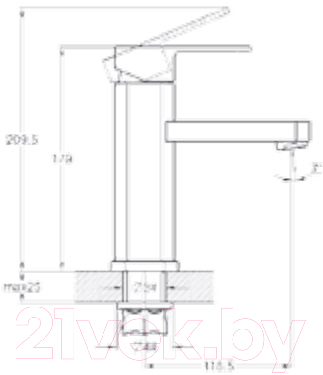Смеситель G.Lauf NEB1-A123