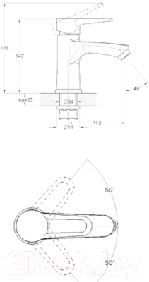 Смеситель G.Lauf NUD1-A045YB