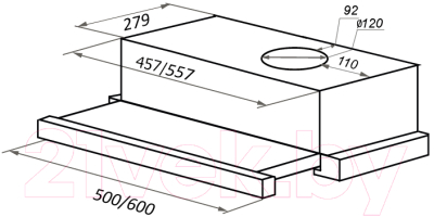 Вытяжка телескопическая Maunfeld VS Light Glass 60 GL