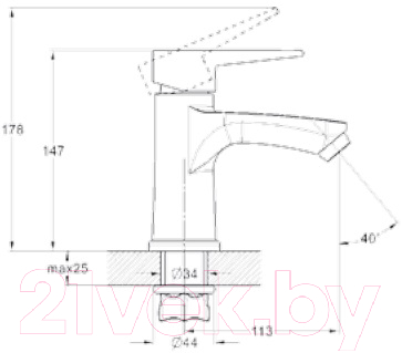 Смеситель G.Lauf NUD1-A045