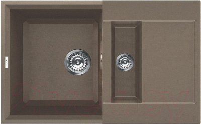 Мойка кухонная Elleci Easy 325 Tortora G43 / LGY32543 - фото