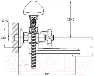 Смеситель G.Lauf QMT3-A722