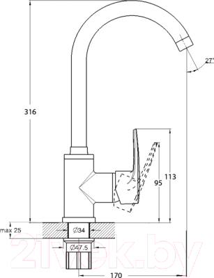 Смеситель G.Lauf Solone FAB4-A020