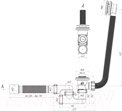 Сифон Ани Пласт Ани EC255