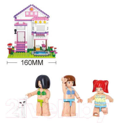 Конструктор Sluban Вилла с бассейном / M38-B0532