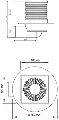 Трап для душа ОРИО ТО-3210