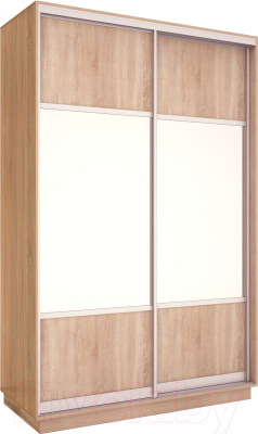 Шкаф-купе Евва 158 SS.01 / АЭП ШК.2 01 (сонома/серебро) - фото