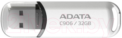 USB flash накопитель A-data C906 32 Гб White (AC906-32G-RWH) - фото
