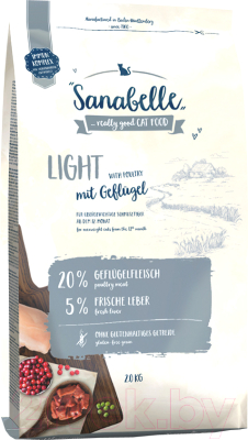 Сухой корм для кошек Bosch Petfood Sanabelle Light (2кг) - фото