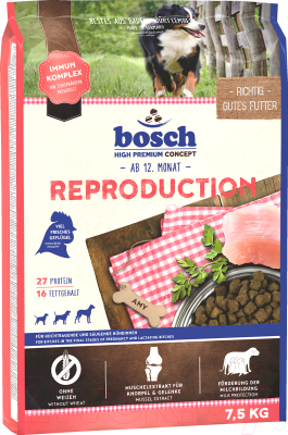 Сухой корм для собак Bosch Petfood Reproduction (7.5кг) - фото