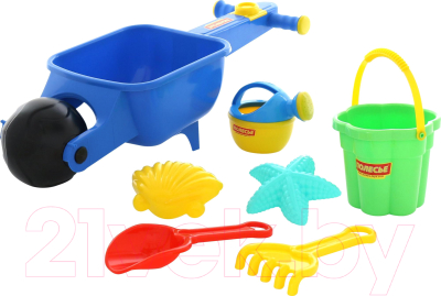 Тележка с игрушками для песочницы Полесье Набор №337 / 35691