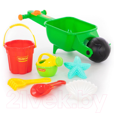 Тележка с игрушками для песочницы Полесье Набор №337 / 35691