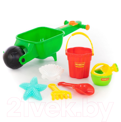 Тележка с игрушками для песочницы Полесье Набор №337 / 35691