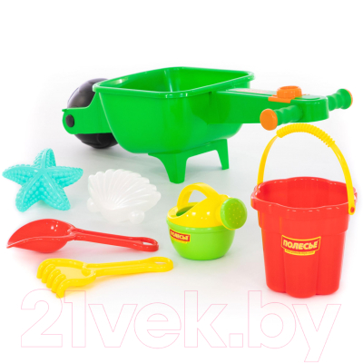 Тележка с игрушками для песочницы Полесье Набор №337 / 35691