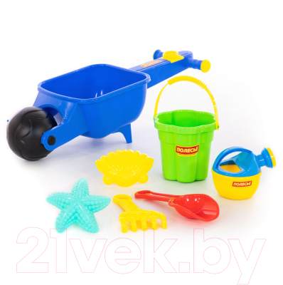 Тележка с игрушками для песочницы Полесье Набор №337 / 35691