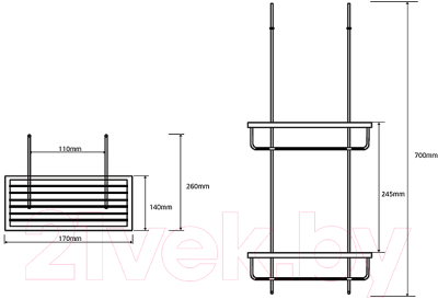 Полка для ванной Bemeta 104702172