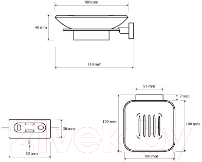 Мыльница Bemeta 153108022