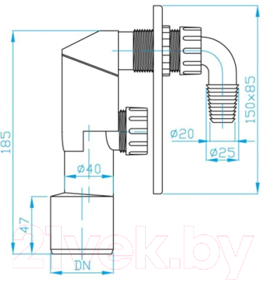 Сифон Plast Brno EPPC450