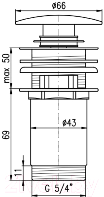 Донный клапан Slezak RAV MD0485