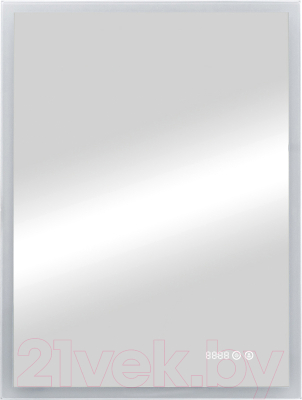 Зеркало Континент Sevilla Led 60x80 (с часами)