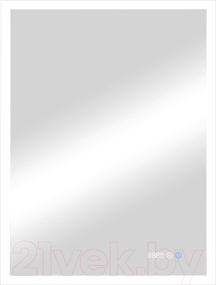 Зеркало Континент Sevilla Led 60x80 (с часами)