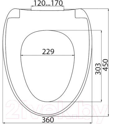 Сиденье для унитаза АВН SD 17m