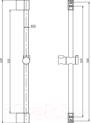 Душевая стойка Slezak RAV PD0015