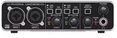 Звуковая карта Behringer UMC202HD