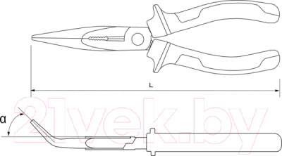 Длинногубцы Thorvik BNP0150