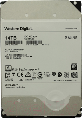 Жесткий диск Western Digital Ultrastar DC HC530 14TB (WUH721414ALE6L4) - фото