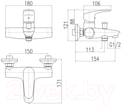 Смеситель Slezak RAV Amur AM754.5