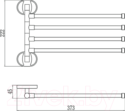 Держатель для полотенца Savol S-008604
