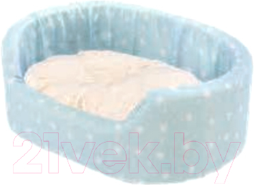 Лежанка для животных Ferplast Dandy Mini / 84895098 (звезды на бирюзовом) - фото