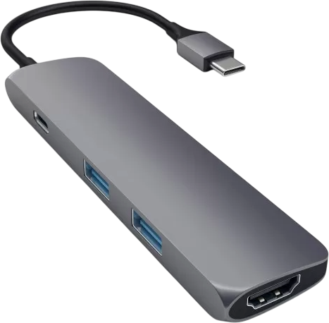 Док-станция для ноутбука Satechi Slim Aluminum Type-C ST-CMAM - фото