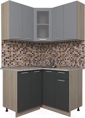 Готовая кухня Интерлиния Мила 12x12 - фото