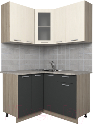 Готовая кухня Интерлиния Мила 12x13 - фото