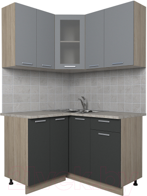 Готовая кухня Интерлиния Мила 12x13 - фото