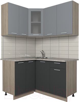 Готовая кухня Интерлиния Мила 12x14 - фото