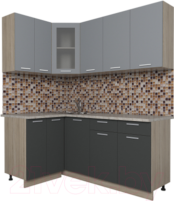Готовая кухня Интерлиния Мила 12x18 - фото