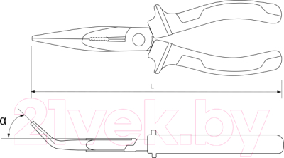 Длинногубцы Thorvik BNP0200