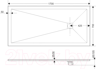 Душевой поддон RGW 16152717-02