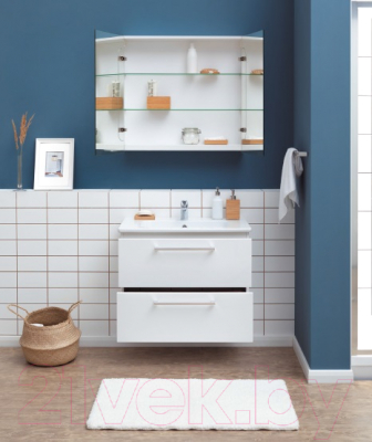 Тумба под умывальник Dreja Gio 60 (белый глянец)