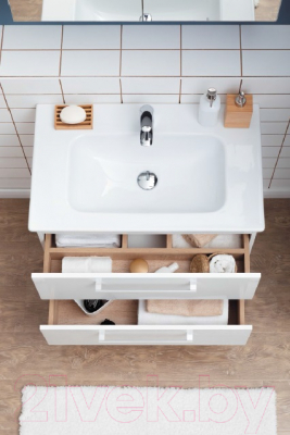 Тумба под умывальник Dreja Gio 60 (белый глянец)