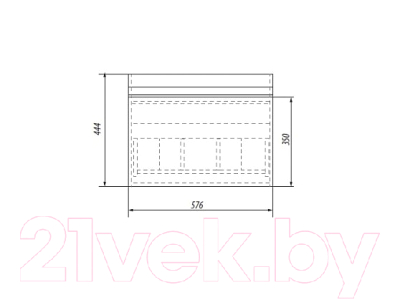 Тумба под умывальник Dreja Grace 60 (белый лак)