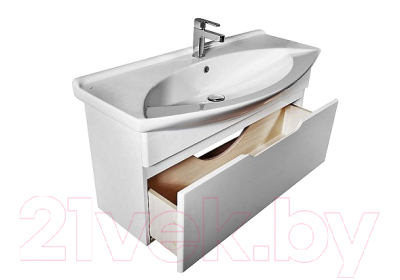 Тумба под умывальник Dreja Laguna 85 (белый лак)